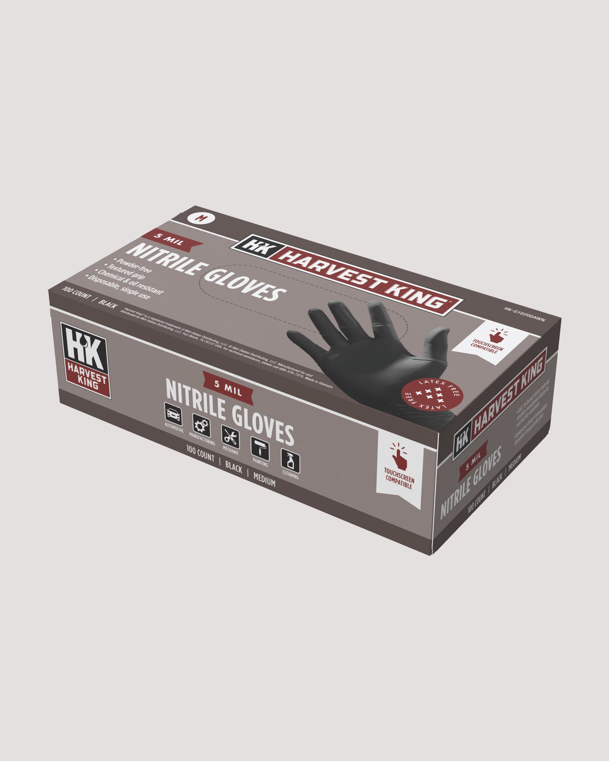 5 MIL Nitrile Gloves 100-Count