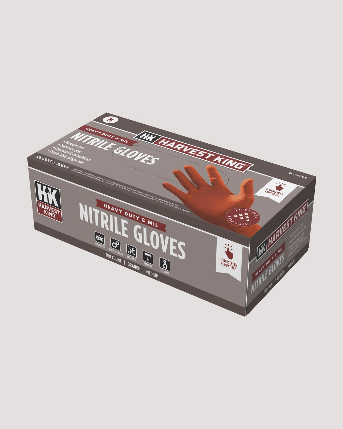 Heavy Duty 8 MIL Nitrile Gloves 100-Count