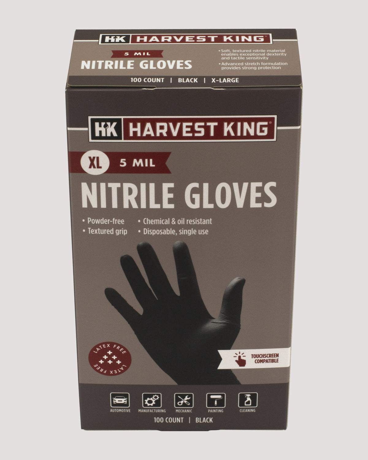 5 MIL Nitrile Gloves 100-Count