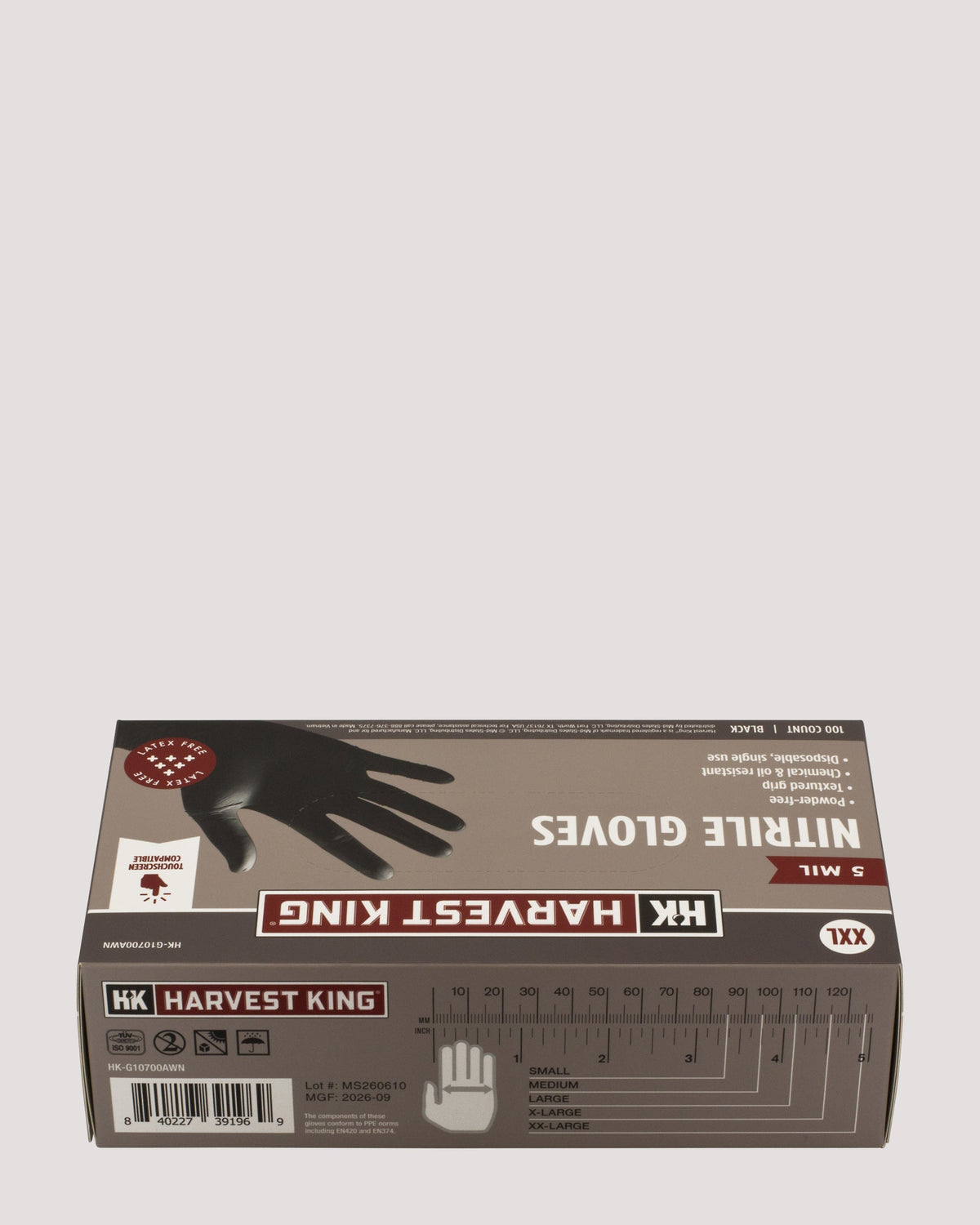 5 MIL Nitrile Gloves 100-Count