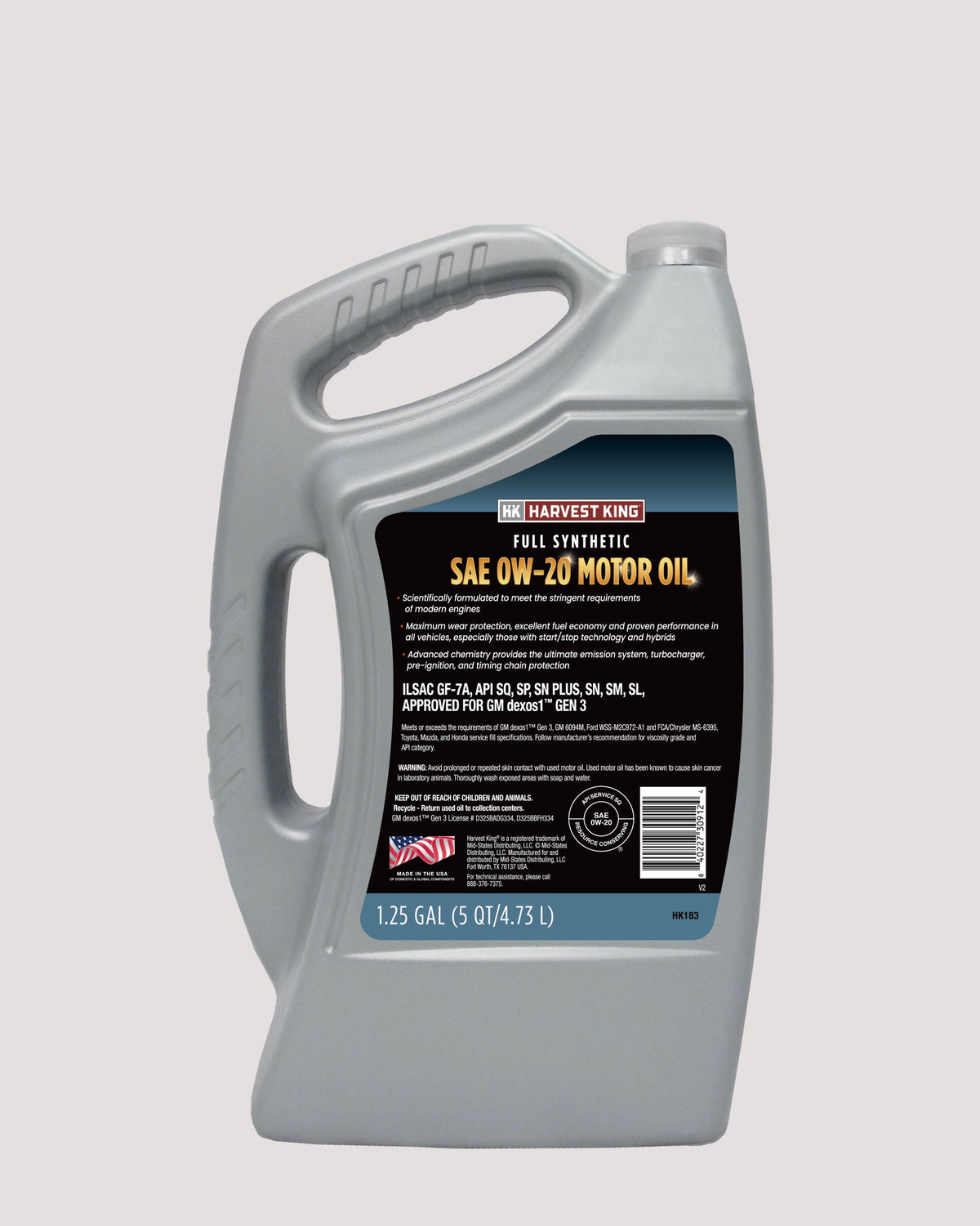 Full Synthetic SAE 0W-20 GM Dexos1™ Gen 3 Motor Oil