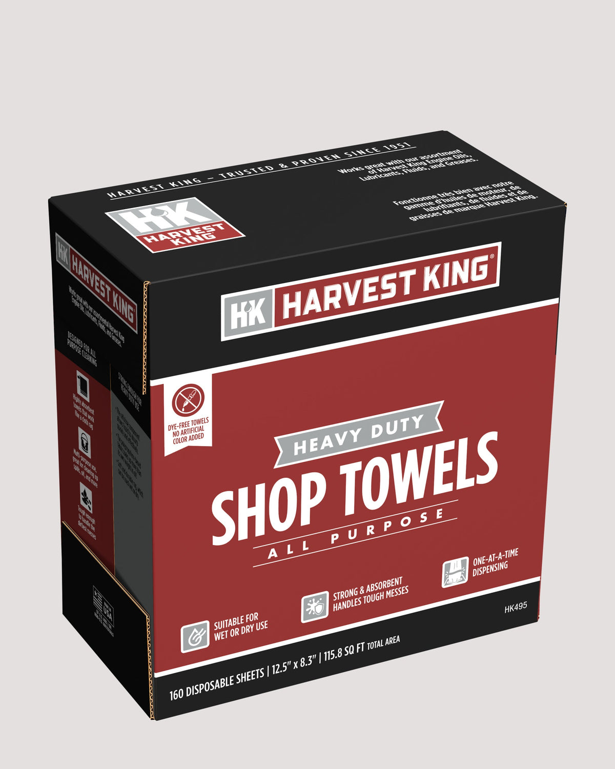 Heavy Duty Shop Towels 160-Count