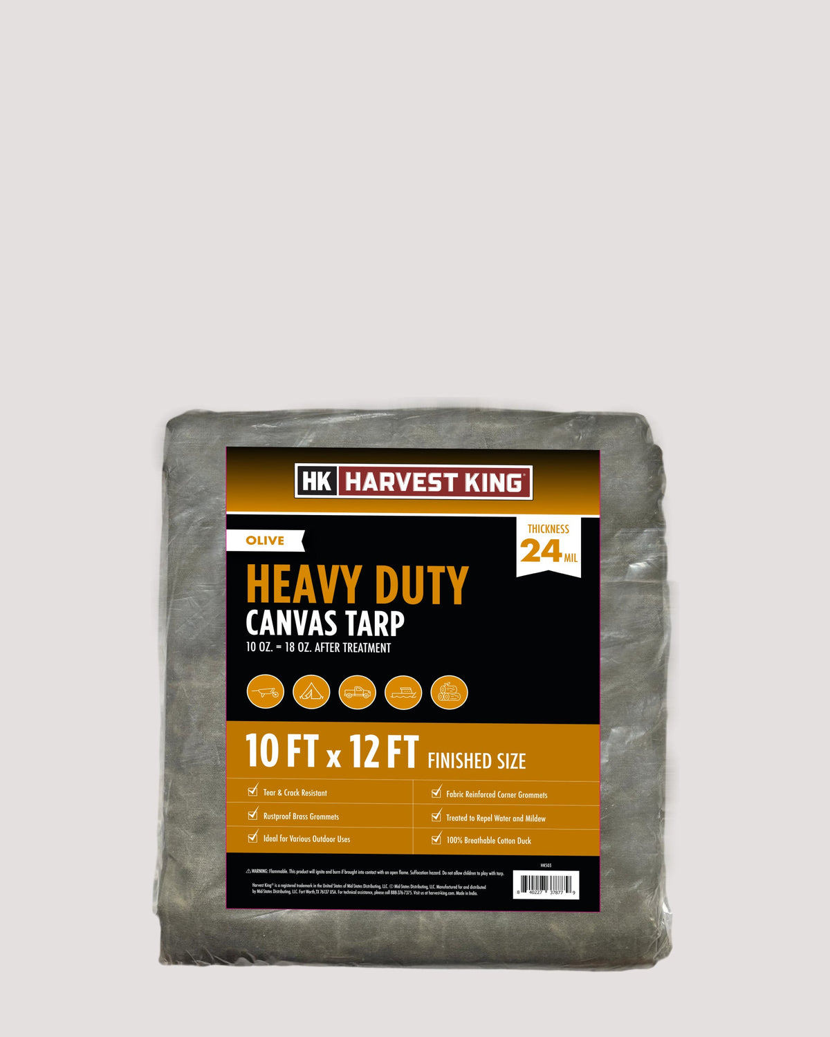 Heavy Duty Canvas Tarp