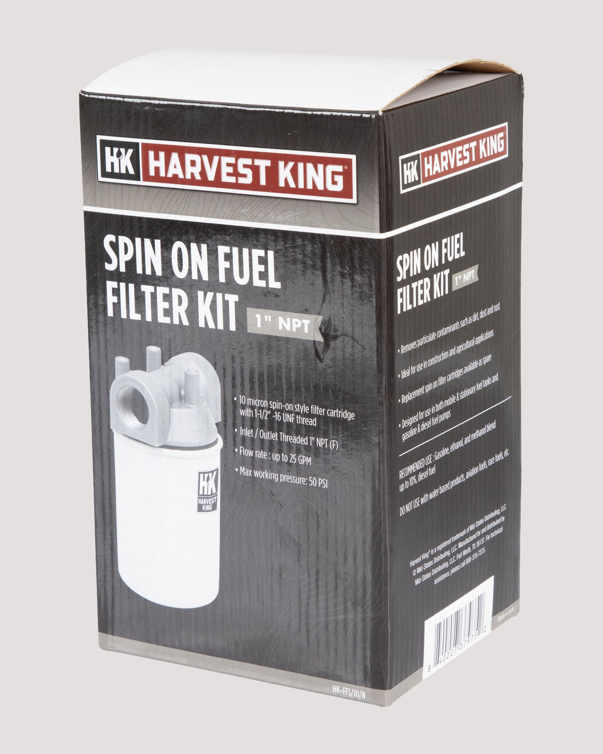 1" NPT Spin On Fuel Filter Kit