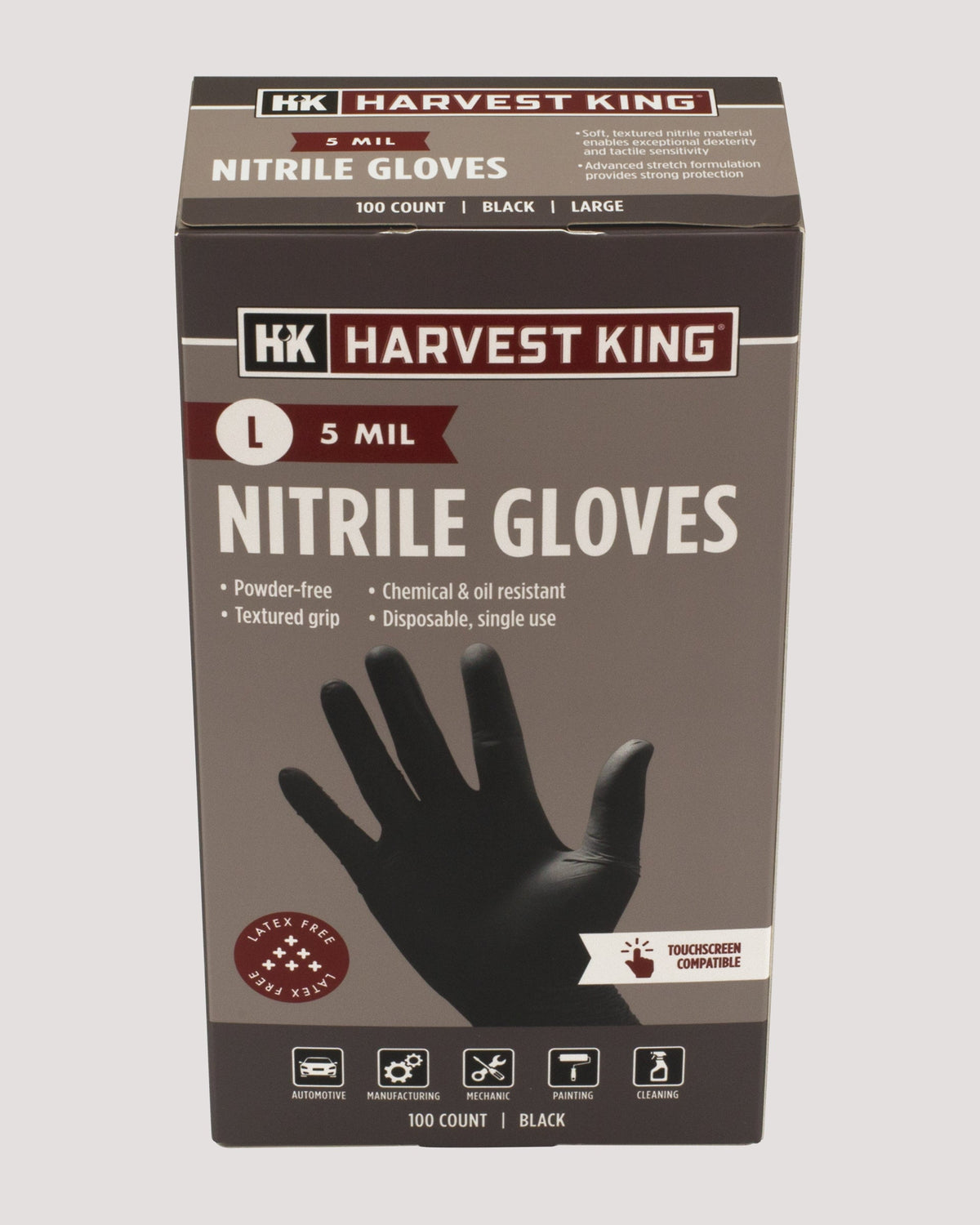 5 MIL Nitrile Gloves 100-Count