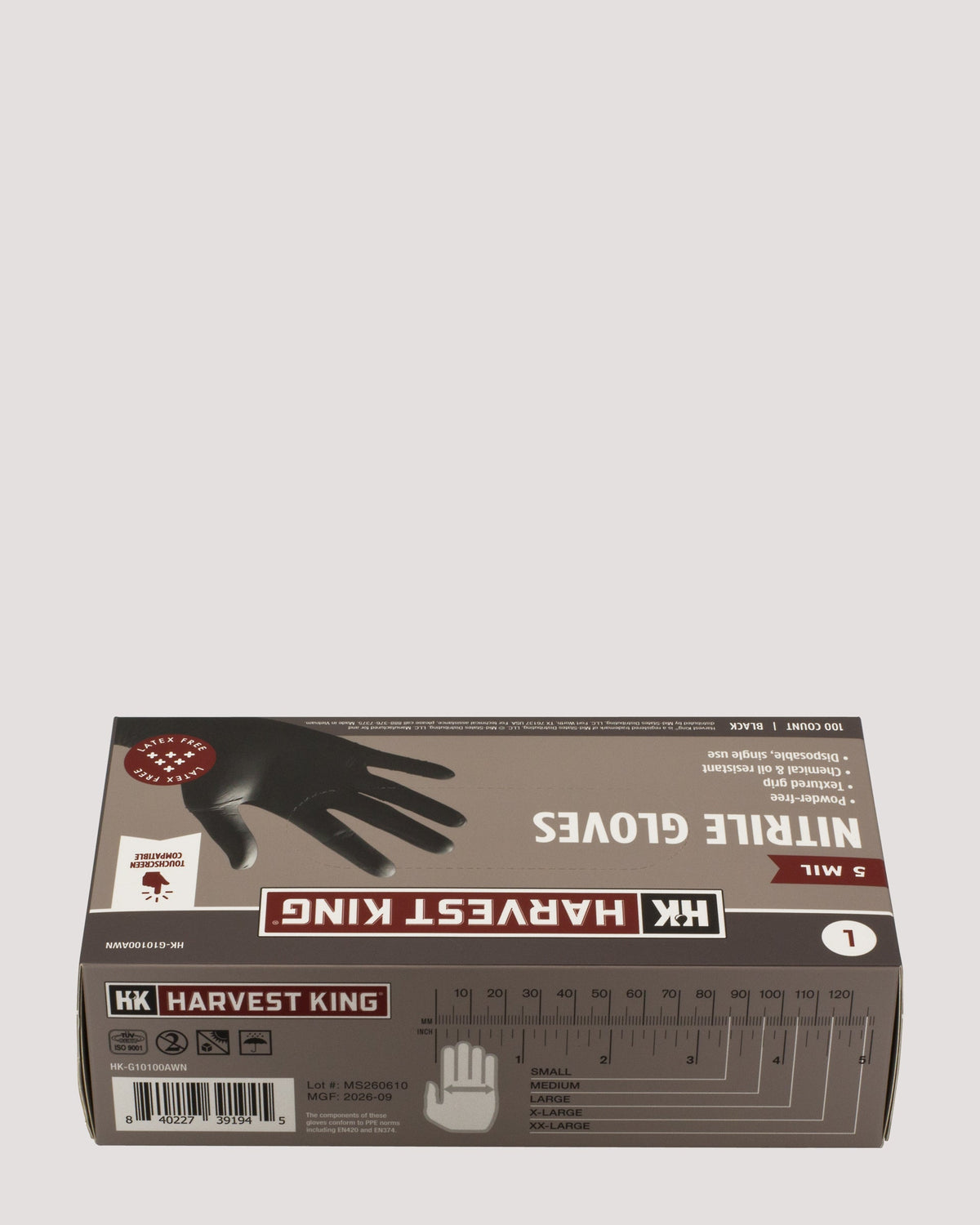 5 MIL Nitrile Gloves 100-Count
