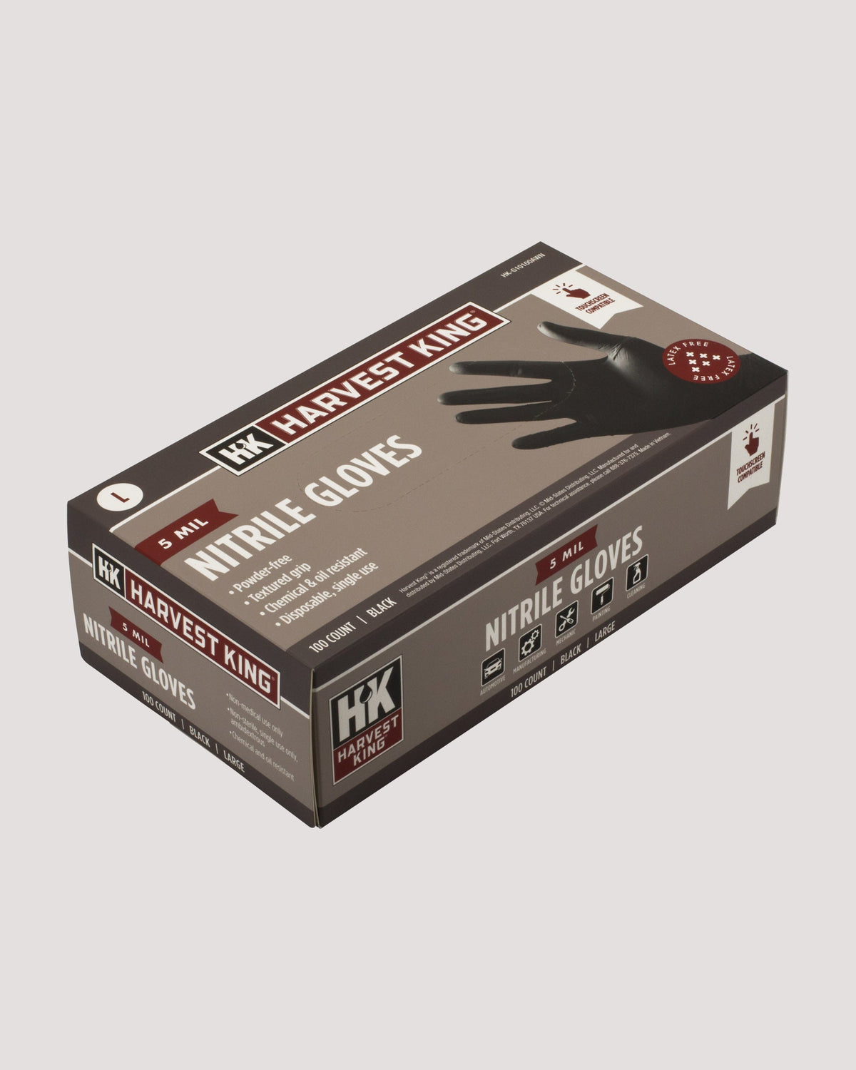 5 MIL Nitrile Gloves 100-Count