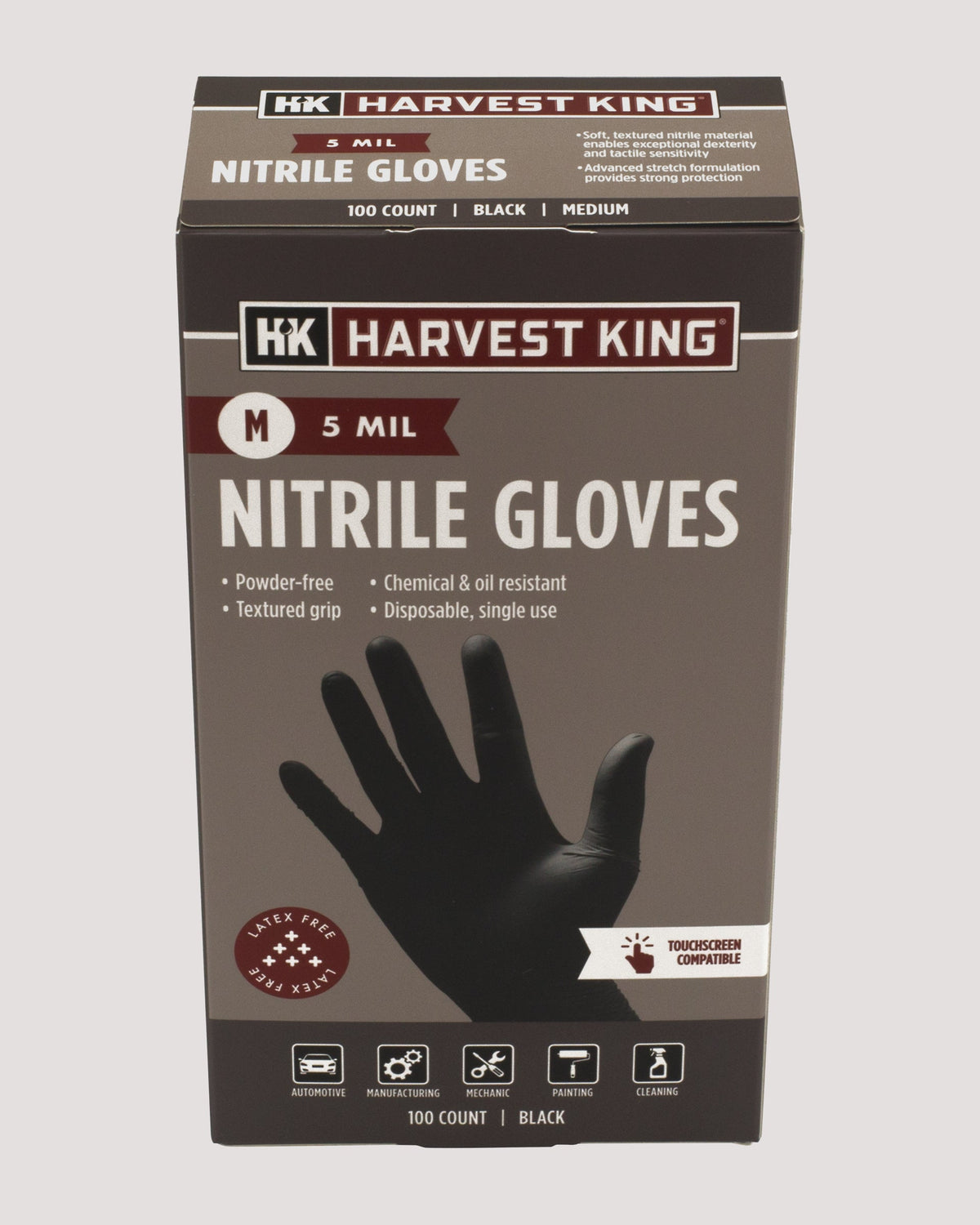 5 MIL Nitrile Gloves 100-Count