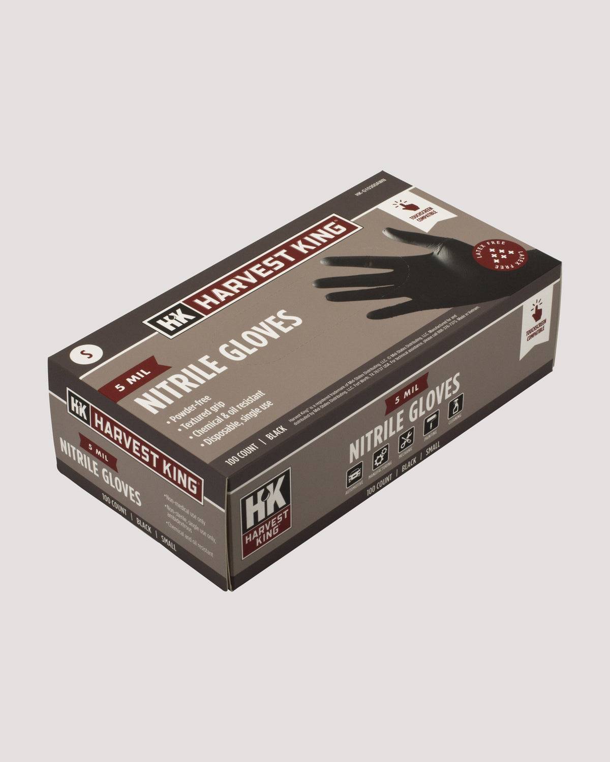 5 MIL Nitrile Gloves 100-Count