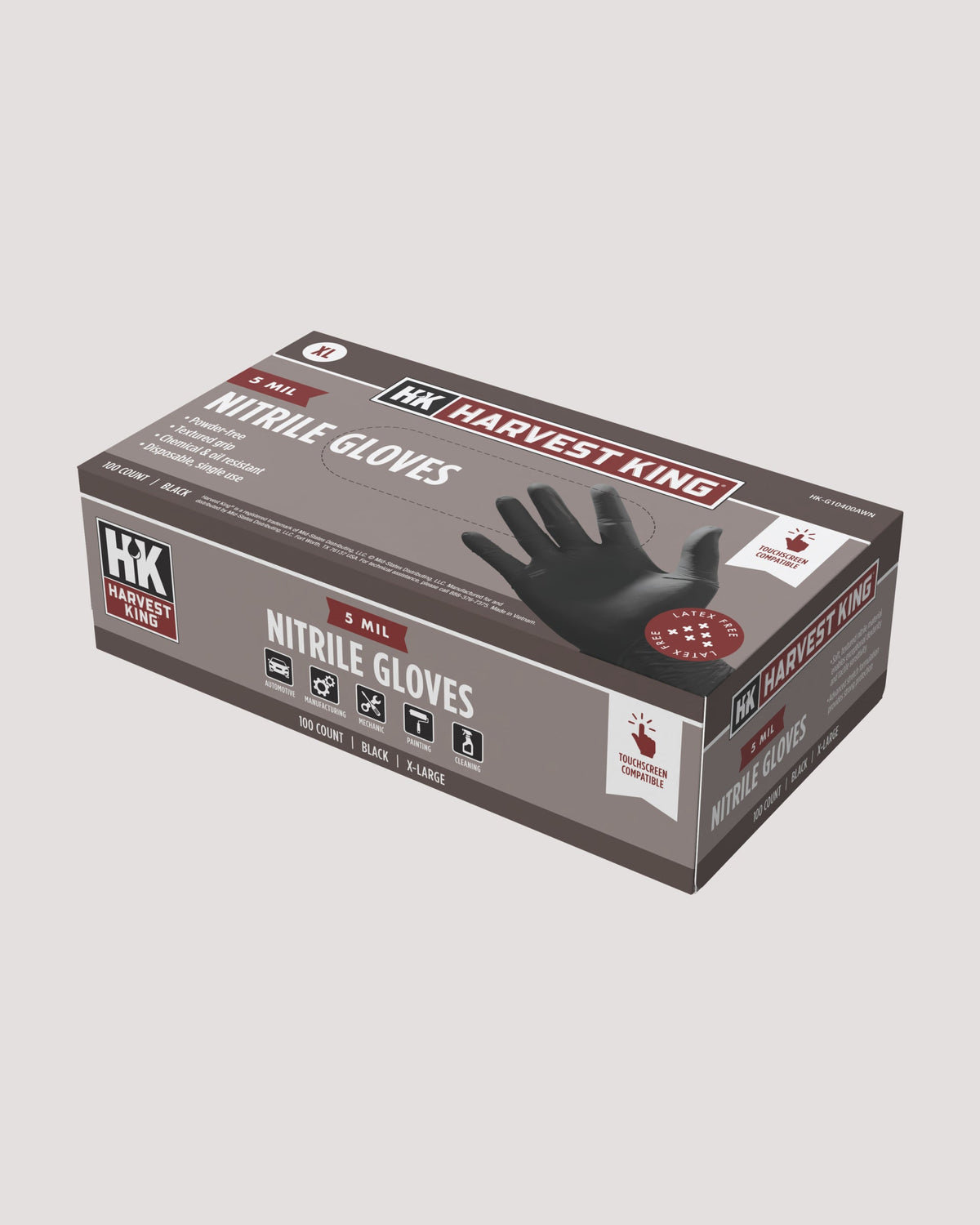5 MIL Nitrile Gloves 100-Count