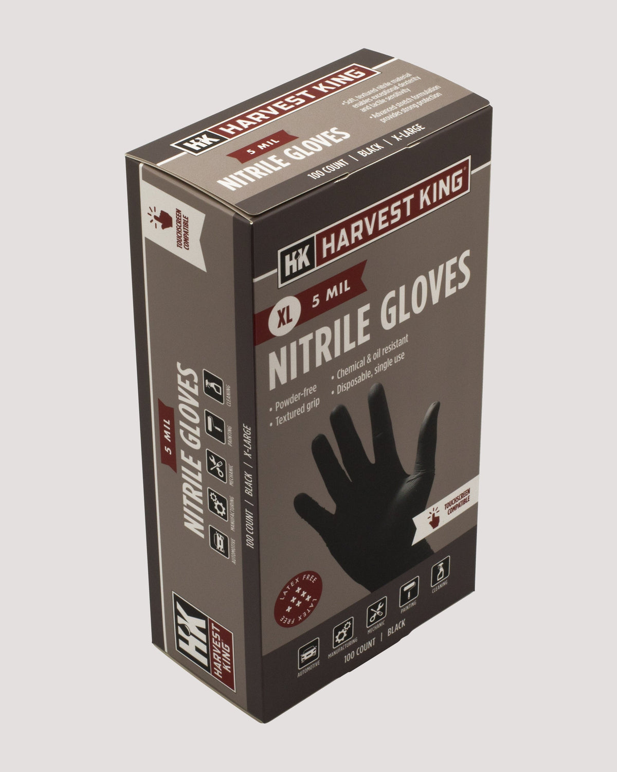 5 MIL Nitrile Gloves 100-Count