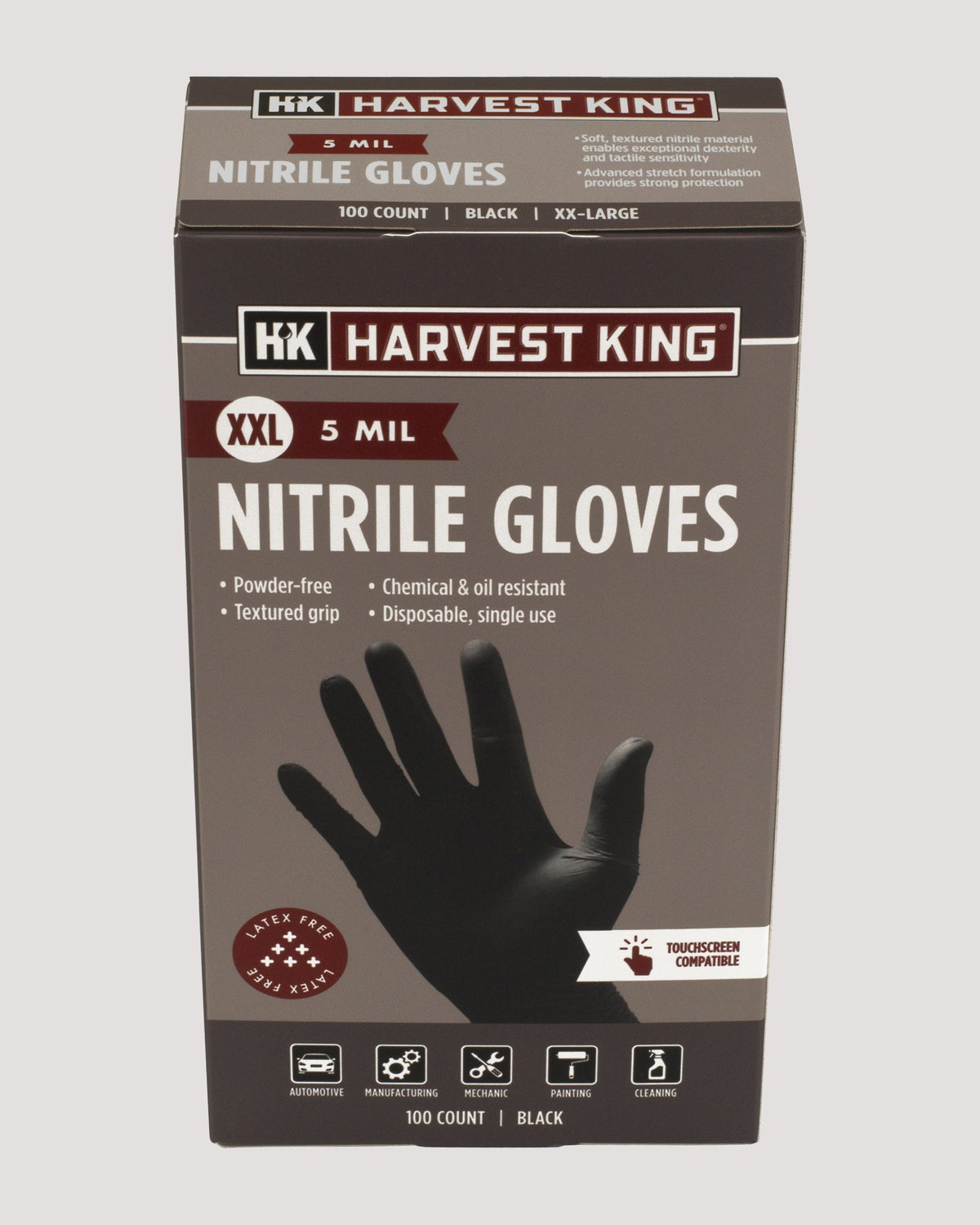 5 MIL Nitrile Gloves 100-Count