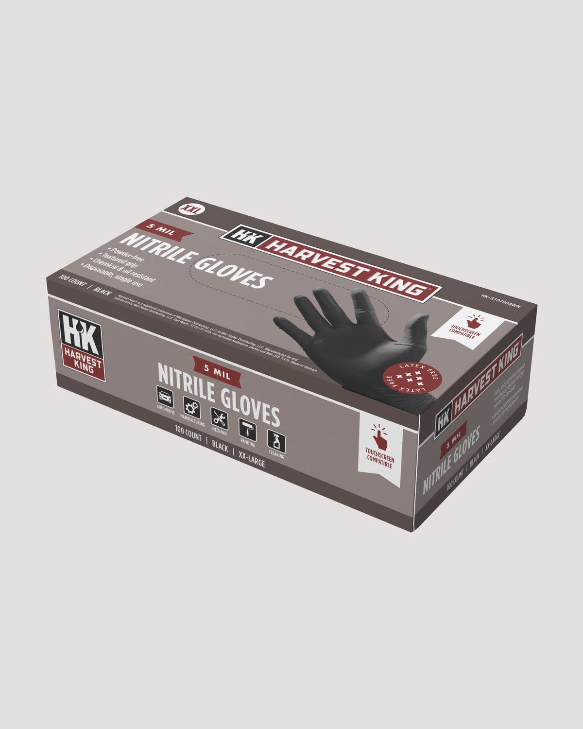 5 MIL Nitrile Gloves 100-Count