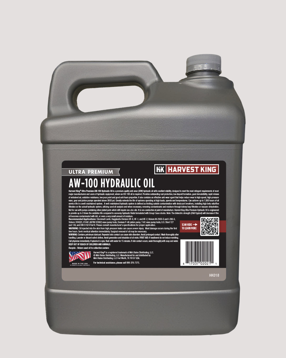Premium AW-100 Hydraulic Oil