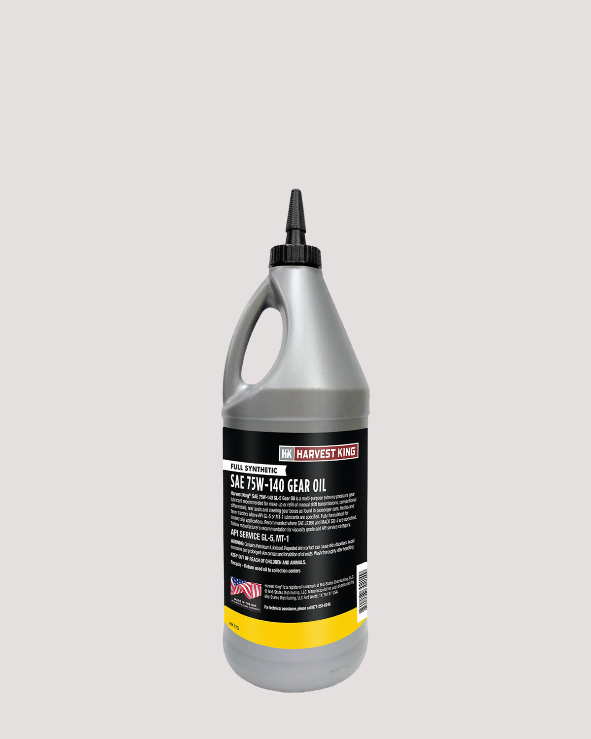 Full Synthetic SAE 75W-140 Gear Oil