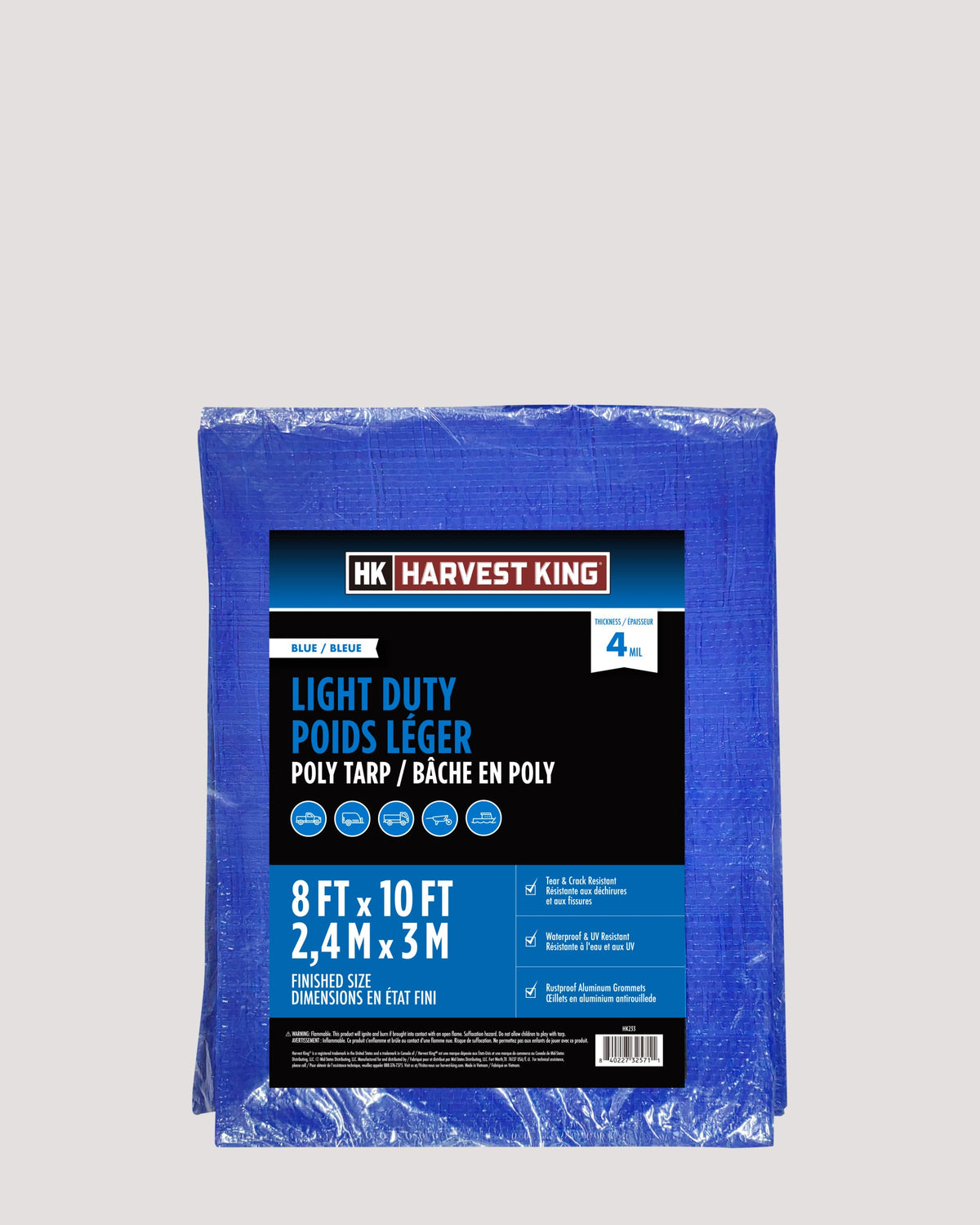 Blue Light Duty Poly Tarp