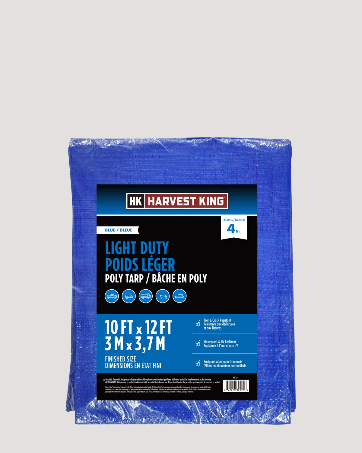 Blue Light Duty Poly Tarp