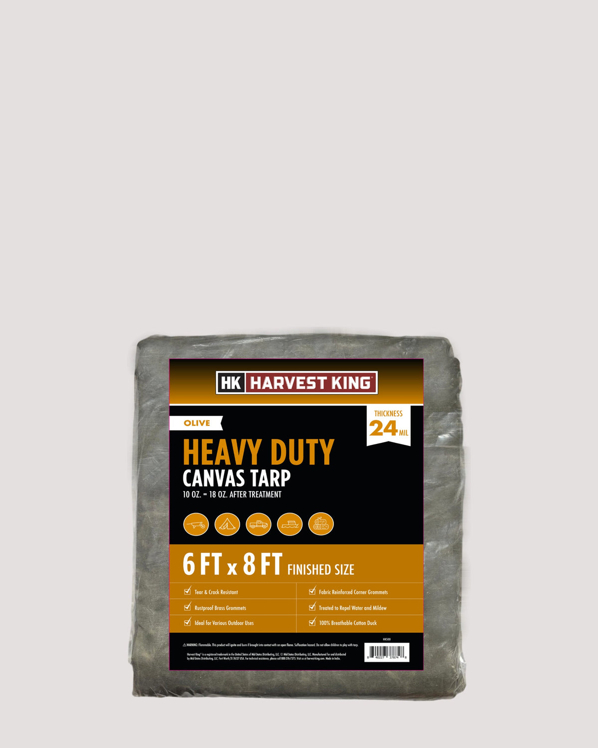 Heavy Duty Canvas Tarp