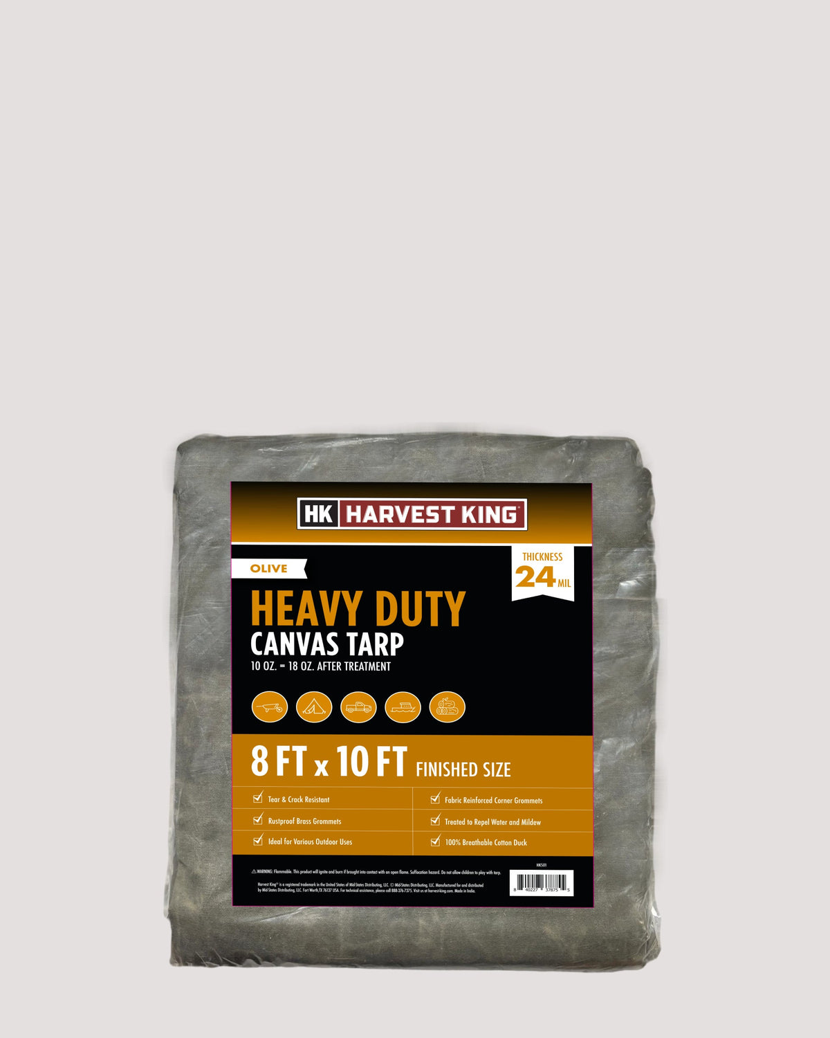 Heavy Duty Canvas Tarp