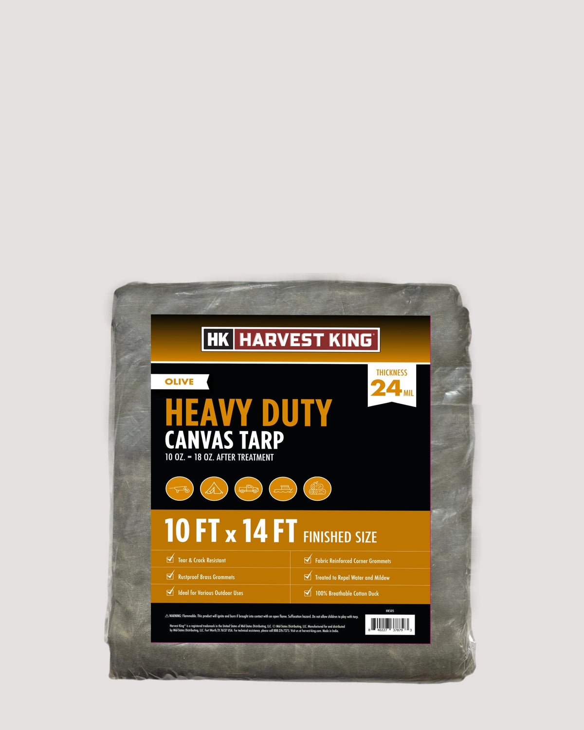 Heavy Duty Canvas Tarp